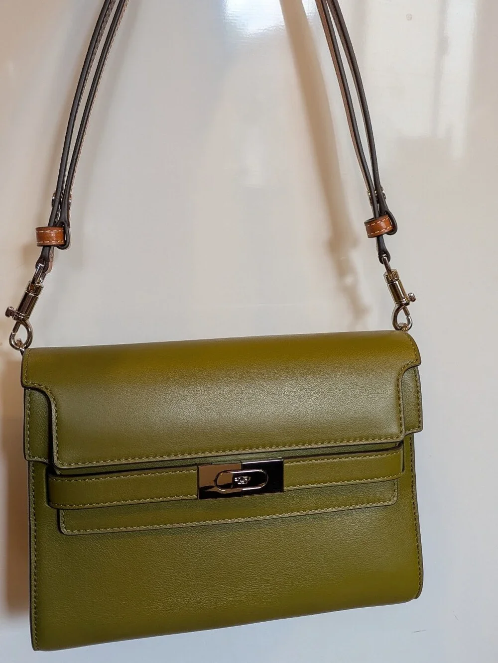 Tory Burch Lee Radziwill Shoulder Bag Green Matcha